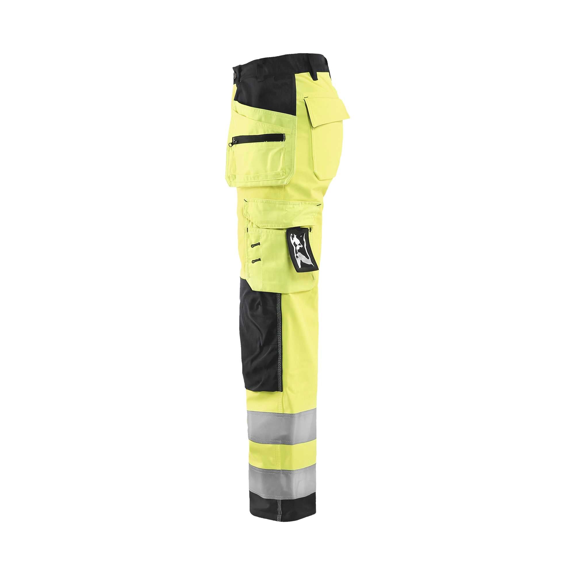 BLAKLADER 71672517 | Women's Hi Vis Softshell Trousers Hi Vis Reflective Work Trousers Women - Waterproof